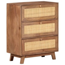 vidaXL Sideboard 61x35x76 cm Massivholz Mango