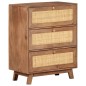 vidaXL Sideboard 61x35x76 cm Massivholz Mango vidaXL Sideboard 61x35x76 cm Massivholz Mango