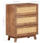 vidaXL Sideboard 61x35x76 cm Massivholz Mango vidaXL Sideboard 61x35x76 cm Massivholz Mango
