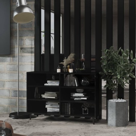 vidaXL Sideboard Hochglanz-Schwarz 103,5x35x70 cm Holzwerkstoff