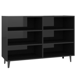 vidaXL Sideboard Hochglanz-Schwarz 103,5x35x70 cm Holzwerkstoff