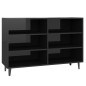 vidaXL Sideboard Hochglanz-Schwarz 103,5x35x70 cm Holzwerkstoff