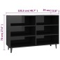 vidaXL Sideboard Hochglanz-Schwarz 103,5x35x70 cm Holzwerkstoff
