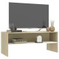 vidaXL TV-Schrank Weiß und Sonoma-Eiche 100x40x40 cm Holzwerkstoff vidaXL TV-Schrank Weiß und Sonoma-Eiche 100x40x40 cm Holzwerkstoff