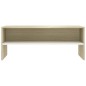 vidaXL TV-Schrank Weiß und Sonoma-Eiche 100x40x40 cm Holzwerkstoff vidaXL TV-Schrank Weiß und Sonoma-Eiche 100x40x40 cm Holzwerkstoff