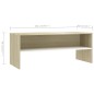 vidaXL TV-Schrank Weiß und Sonoma-Eiche 100x40x40 cm Holzwerkstoff vidaXL TV-Schrank Weiß und Sonoma-Eiche 100x40x40 cm Holzwerkstoff