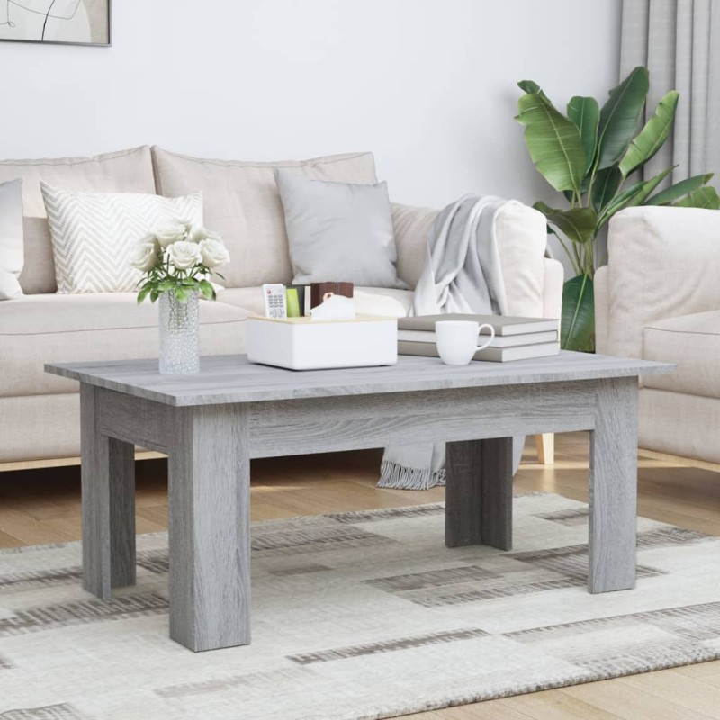 vidaXL Couchtisch Grau Sonoma 100x60x42 cm Holzwerkstoff vidaXL Couchtisch Grau Sonoma 100x60x42 cm Holzwerkstoff