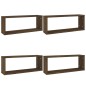 vidaXL Würfelregale 4 Stk. Braun Eiche 60x15x23 cm Holzwerkstoff vidaXL Würfelregale 4 Stk. Braun Eiche 60x15x23 cm Holzwerkstoff