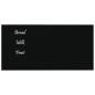 vidaXL Magnettafel Wandmontage Schwarz 60x30 cm Hartglas vidaXL Magnettafel Wandmontage Schwarz 60x30 cm Hartglas