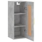 vidaXL Wandschrank Betongrau 34,5x34x90 cm Holzwerkstoff vidaXL Wandschrank Betongrau 34,5x34x90 cm Holzwerkstoff