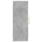 vidaXL Wandschrank Betongrau 34,5x34x90 cm Holzwerkstoff vidaXL Wandschrank Betongrau 34,5x34x90 cm Holzwerkstoff