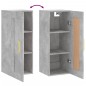 vidaXL Wandschrank Betongrau 34,5x34x90 cm Holzwerkstoff vidaXL Wandschrank Betongrau 34,5x34x90 cm Holzwerkstoff