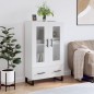 vidaXL Highboard Hochglanz-Weiß 69,5x31x115 cm Holzwerkstoff vidaXL Highboard Hochglanz-Weiß 69,5x31x115 cm Holzwerkstoff