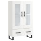 vidaXL Highboard Hochglanz-Weiß 69,5x31x115 cm Holzwerkstoff vidaXL Highboard Hochglanz-Weiß 69,5x31x115 cm Holzwerkstoff