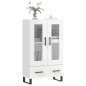vidaXL Highboard Hochglanz-Weiß 69,5x31x115 cm Holzwerkstoff vidaXL Highboard Hochglanz-Weiß 69,5x31x115 cm Holzwerkstoff