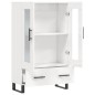 vidaXL Highboard Hochglanz-Weiß 69,5x31x115 cm Holzwerkstoff vidaXL Highboard Hochglanz-Weiß 69,5x31x115 cm Holzwerkstoff