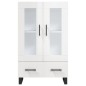 vidaXL Highboard Hochglanz-Weiß 69,5x31x115 cm Holzwerkstoff vidaXL Highboard Hochglanz-Weiß 69,5x31x115 cm Holzwerkstoff