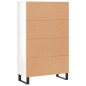 vidaXL Highboard Hochglanz-Weiß 69,5x31x115 cm Holzwerkstoff vidaXL Highboard Hochglanz-Weiß 69,5x31x115 cm Holzwerkstoff
