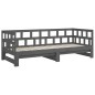 vidaXL Tagesbett Ausziehbar Grau Massivholz Kiefer 2x(80x200) cm vidaXL Tagesbett Ausziehbar Grau Massivholz Kiefer 2x(80x200) cm