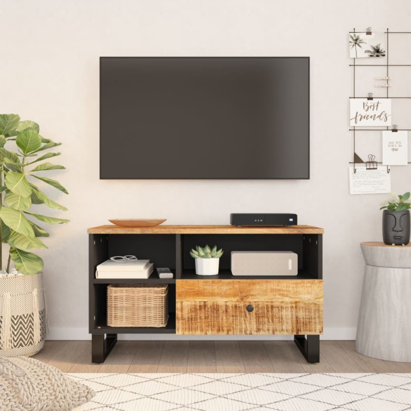 vidaXL TV-Schrank 80x33x46 cm Massivholz Mango & Holzwerkstoff vidaXL TV-Schrank 80x33x46 cm Massivholz Mango & Holzwerkstoff