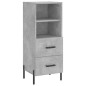 vidaXL Sideboard Betongrau 34,5x34x90 cm Holzwerkstoff vidaXL Sideboard Betongrau 34,5x34x90 cm Holzwerkstoff