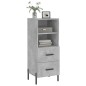 vidaXL Sideboard Betongrau 34,5x34x90 cm Holzwerkstoff vidaXL Sideboard Betongrau 34,5x34x90 cm Holzwerkstoff