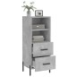 vidaXL Sideboard Betongrau 34,5x34x90 cm Holzwerkstoff vidaXL Sideboard Betongrau 34,5x34x90 cm Holzwerkstoff