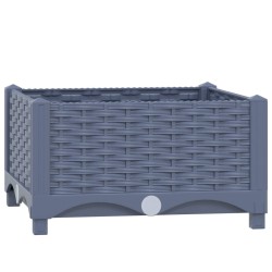 vidaXL Hochbeet 40x40x23 cm Polypropylen