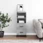 vidaXL Sideboard Betongrau 34,5x34x90 cm Holzwerkstoff vidaXL Sideboard Betongrau 34,5x34x90 cm Holzwerkstoff