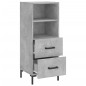 vidaXL Sideboard Betongrau 34,5x34x90 cm Holzwerkstoff vidaXL Sideboard Betongrau 34,5x34x90 cm Holzwerkstoff
