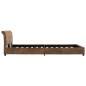 vidaXL Bettgestell Braun Wildleder-Optik 120 × 200 cm vidaXL Bettgestell Braun Wildleder-Optik 120 × 200 cm
