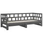 vidaXL Tagesbett Ausziehbar Grau Massivholz Kiefer 2x(90x190) cm vidaXL Tagesbett Ausziehbar Grau Massivholz Kiefer 2x(90x190) cm