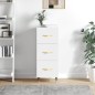 vidaXL Sideboard Hochglanz-Weiß 34,5x34x90 cm Holzwerkstoff vidaXL Sideboard Hochglanz-Weiß 34,5x34x90 cm Holzwerkstoff