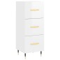 vidaXL Sideboard Hochglanz-Weiß 34,5x34x90 cm Holzwerkstoff vidaXL Sideboard Hochglanz-Weiß 34,5x34x90 cm Holzwerkstoff