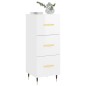 vidaXL Sideboard Hochglanz-Weiß 34,5x34x90 cm Holzwerkstoff vidaXL Sideboard Hochglanz-Weiß 34,5x34x90 cm Holzwerkstoff