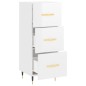 vidaXL Sideboard Hochglanz-Weiß 34,5x34x90 cm Holzwerkstoff vidaXL Sideboard Hochglanz-Weiß 34,5x34x90 cm Holzwerkstoff