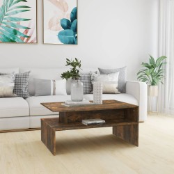 vidaXL Couchtisch Räuchereiche 90x60x42,5 cm Holzwerkstoff