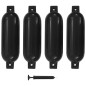 vidaXL Bootsfender 4 Stk. Schwarz 51 x 14 cm PVC vidaXL Bootsfender 4 Stk. Schwarz 51 x 14 cm PVC
