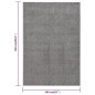 vidaXL Teppich Kurzflor 160x230 cm Grau vidaXL Teppich Kurzflor 160x230 cm Grau