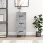 vidaXL Sideboard Betongrau 34,5x34x90 cm Holzwerkstoff vidaXL Sideboard Betongrau 34,5x34x90 cm Holzwerkstoff