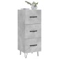 vidaXL Sideboard Betongrau 34,5x34x90 cm Holzwerkstoff vidaXL Sideboard Betongrau 34,5x34x90 cm Holzwerkstoff