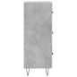 vidaXL Sideboard Betongrau 34,5x34x90 cm Holzwerkstoff vidaXL Sideboard Betongrau 34,5x34x90 cm Holzwerkstoff