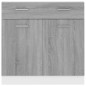 vidaXL Unterschrank mit Schublade Grau Sonoma 80x46x81,5 cm vidaXL Unterschrank mit Schublade Grau Sonoma 80x46x81,5 cm