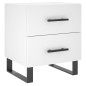 vidaXL Nachttisch Weiß 40x35x47,5 cm Holzwerkstoff vidaXL Nachttisch Weiß 40x35x47,5 cm Holzwerkstoff