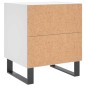 vidaXL Nachttisch Weiß 40x35x47,5 cm Holzwerkstoff vidaXL Nachttisch Weiß 40x35x47,5 cm Holzwerkstoff