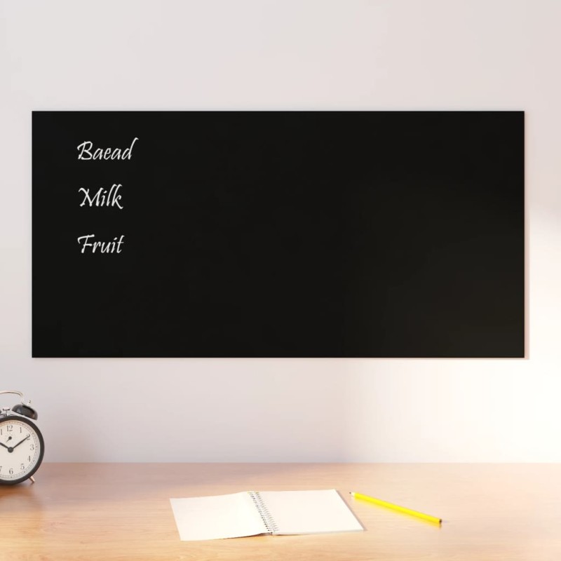 vidaXL Magnettafel Wandmontage Schwarz 80x40 cm Hartglas vidaXL Magnettafel Wandmontage Schwarz 80x40 cm Hartglas