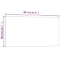 vidaXL Magnettafel Wandmontage Schwarz 80x40 cm Hartglas vidaXL Magnettafel Wandmontage Schwarz 80x40 cm Hartglas