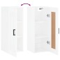vidaXL Wandschrank Hochglanz-Weiß 34,5x34x90 cm Holzwerkstoff vidaXL Wandschrank Hochglanz-Weiß 34,5x34x90 cm Holzwerkstoff