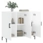 vidaXL Sideboard Hochglanz-Weiß 90x34x80 cm Holzwerkstoff vidaXL Sideboard Hochglanz-Weiß 90x34x80 cm Holzwerkstoff