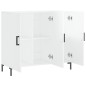 vidaXL Sideboard Hochglanz-Weiß 90x34x80 cm Holzwerkstoff vidaXL Sideboard Hochglanz-Weiß 90x34x80 cm Holzwerkstoff